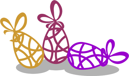 Holiday gift eggのイラスト素材
