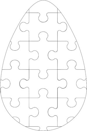 puzzle egg のイラスト素材