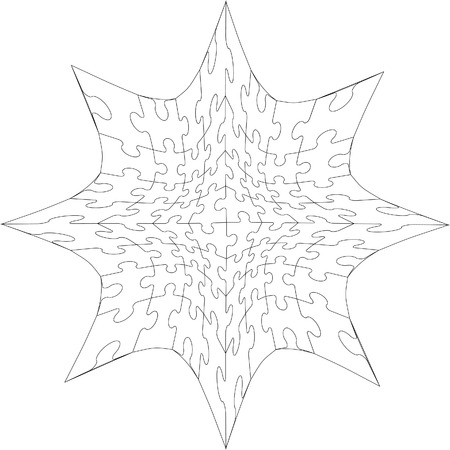 3d puzzleのイラスト素材