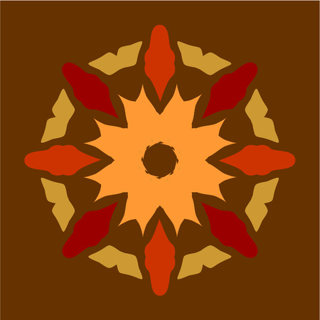 Vector. Ornament  in color 37のイラスト素材