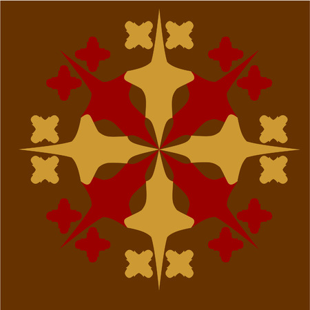 Vector. Ornament  in color 32のイラスト素材