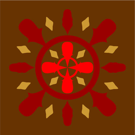 Vector. Ornament  in color 42のイラスト素材