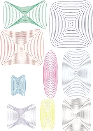  Spiral set color 10の写真素材
