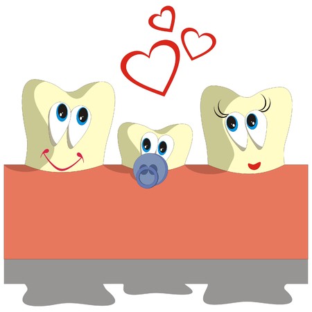 Vector. Tooth cartoon set 005のイラスト素材