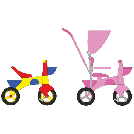 Vector  Bicycle set 01のイラスト素材