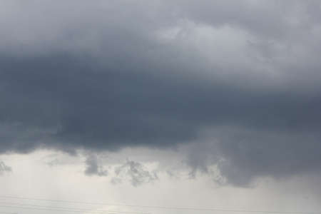 White clouds in blue skyの写真素材