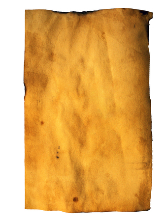 Grunge crumpled dirty beige paper sheet vintage background. Old brown paper texture with scratches. Abstract art For desktop wallpapers, banner. Copy space, text box. Dark rough textured spotted blankの写真素材