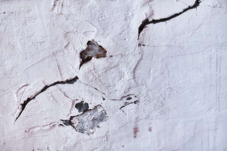 Cracked from the heat of the furnace wall. Background