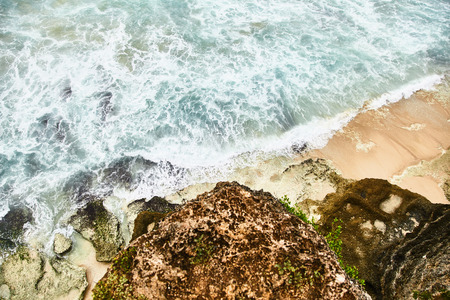 Dreamland beach. View from Uluwatu cliff. Bali, Indonesia