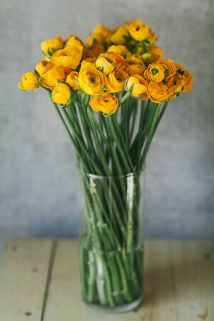 Beautiful bouquet of flowers in a vase.の写真素材