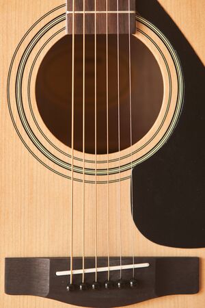 The Guitar deck. Acoustic guitar. Musical instrument. Fretboard acoustic guitar