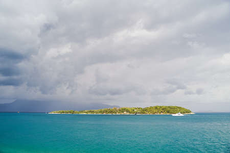 View of the islands of Corfu on the island of Vido. Greeceの写真素材