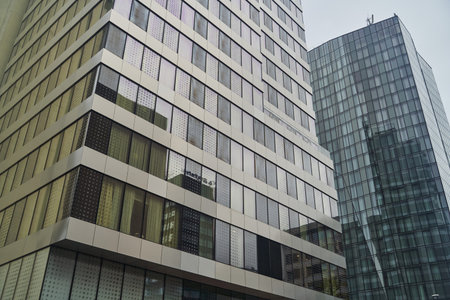 Exploring Modern Urban Architecture set within a dynamic Cityscape that captivates viewersの写真素材