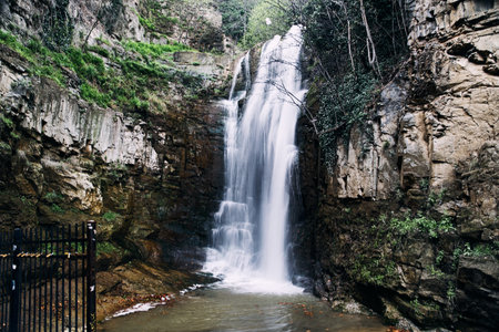 Waterfall in the National Botanical Garden of Georgia