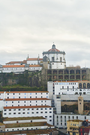Porto, Portugal - 12.25.2022: Explore historic architecture overlooking the cityscape, marveling at its artistic greatnessのeditorial素材