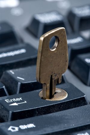 my keyboard after a little modificationの写真素材