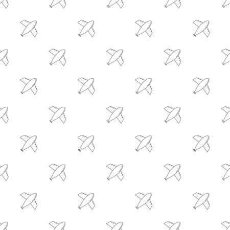 Airplane background from line icon. Linear vector patternのイラスト素材