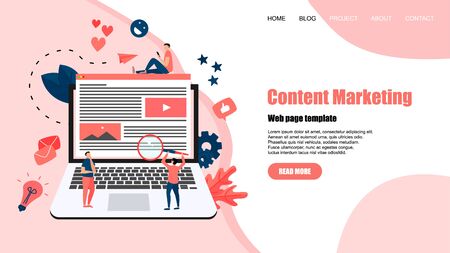 concept, buying online store. Website landing web page template.のイラスト素材