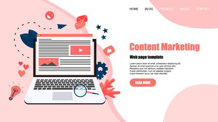 concept, buying online store. Website landing web page template.のイラスト素材