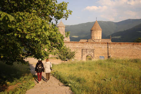 Ancient Tatev monastery in Armeniaの写真素材