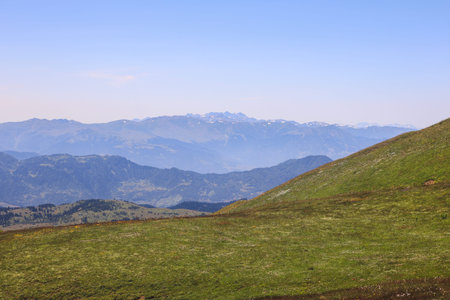 Goderdzi Mountain Pass, Nature Park in Adjara, Georgia.の写真素材