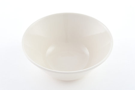 white empty plate on white backgroundの写真素材