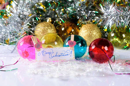 Decoration for merry christmas and happy new yearの写真素材