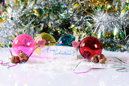 Decoration for merry christmas and happy new yearの写真素材