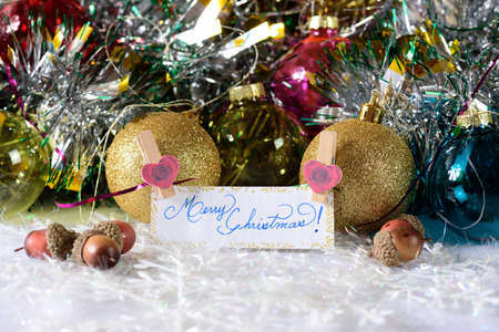 Decoration for merry christmas and happy new yearの写真素材