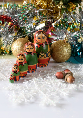 Decoration for merry christmas and happy new yearの写真素材