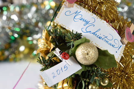 Decoration for merry christmas and happy new yearの写真素材