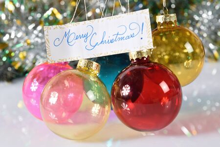 Decoration for merry christmas and happy new yearの写真素材