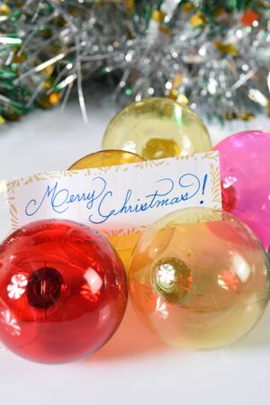 Decoration for merry christmas and happy new yearの写真素材