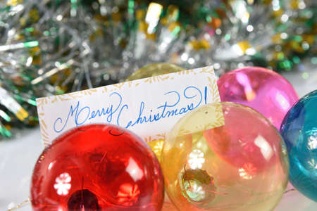 Decoration for merry christmas and happy new yearの写真素材