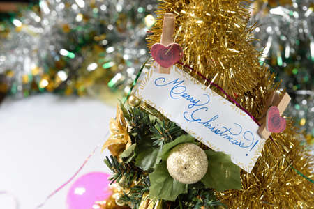 Decoration for merry christmas and happy new yearの写真素材