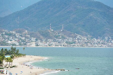 hotels in beach Puerto Vallarta Mexicoの写真素材