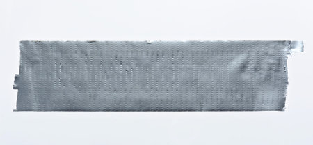 duct tape piece close up isolated on whiteの写真素材