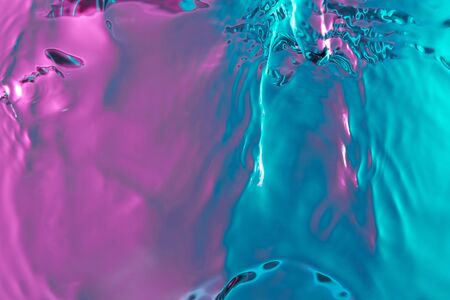 Smooth colorful water background. Water surface small  move wave reflectionの写真素材