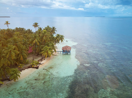 People on private island spend their vacation