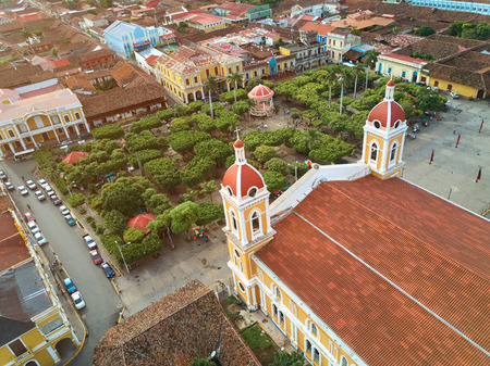 Tourism theme in Nicaragua. Sunny Granada cityの写真素材