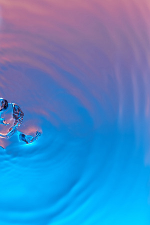 Abstract colorful water surface. Rippled waves on water close-up above viewの写真素材