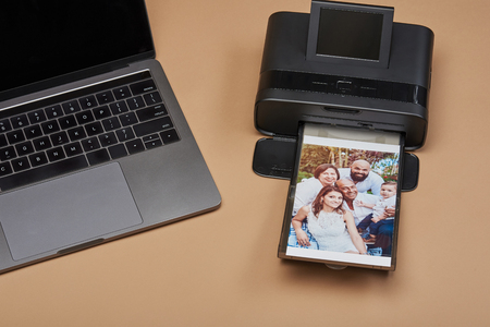 Home photo  printing theme. Printing family pictures in house with best qualityの写真素材
