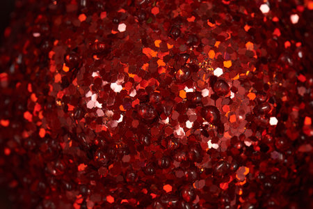 Red glitter abstract background. Sparkle shiny bokehの写真素材