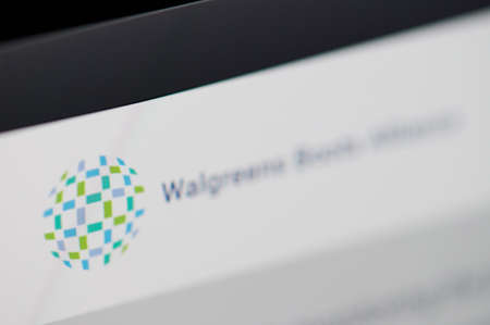 New-York , USA - April 29 , 2020:Walgreens Boots Alliance  home web page close up view on laptop screenのeditorial素材