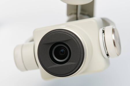Digital camera close up view with gimbal stability controlの写真素材