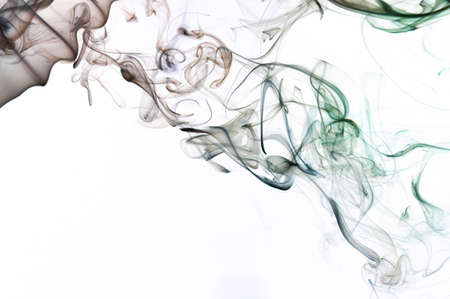 brown light smoke shape background isolated on white backdrop. Wallpaper for screenの写真素材