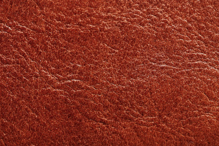 Structure of brown color leather surface macro close up view