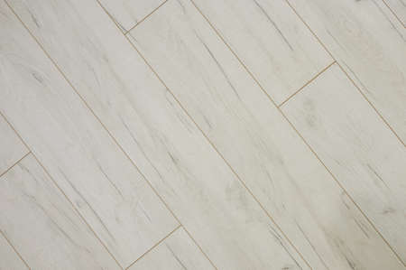 Brown wooden plank floor above top viewの写真素材