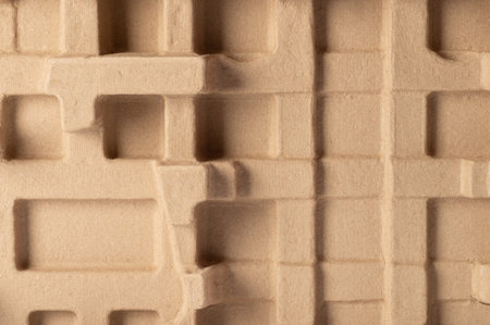 Packing cardboard shock absorber pattern paper background
