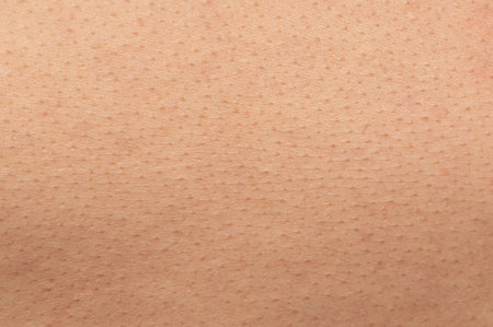Real detailed human brown skin background macro close up viewの写真素材